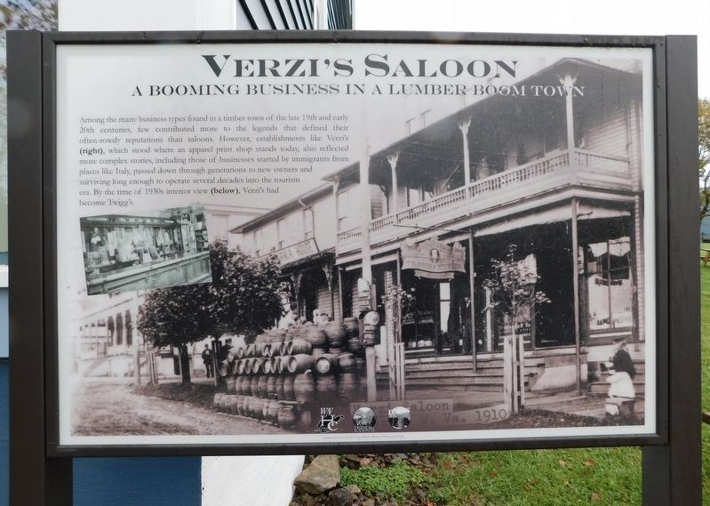 Verzi's Saloon Marker image. Click for full size.