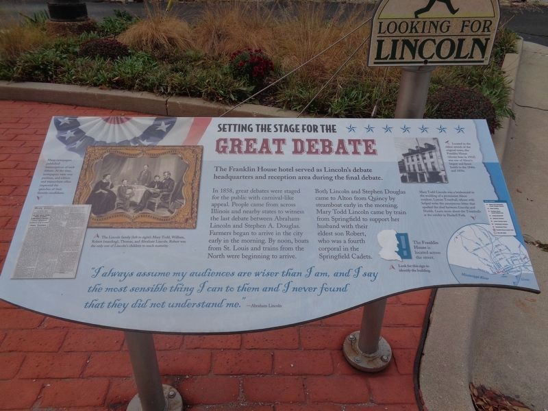 Setting the Stage for the Great Debate Marker image. Click for full size.
