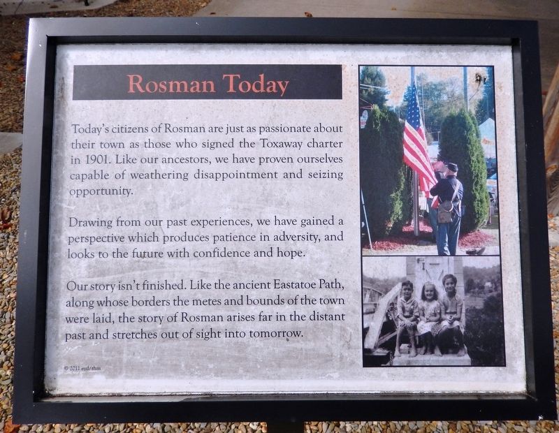Rosman Today Marker image. Click for full size.