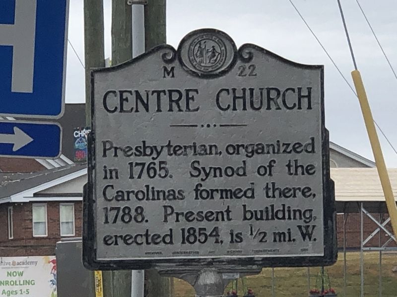 Centre Church Marker image. Click for full size.