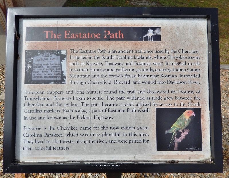 The Eastatoe Path Marker image. Click for full size.