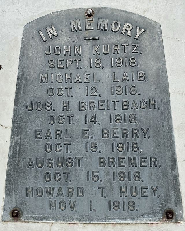 Delmont World War Memorial Marker, First Plaque image. Click for full size.