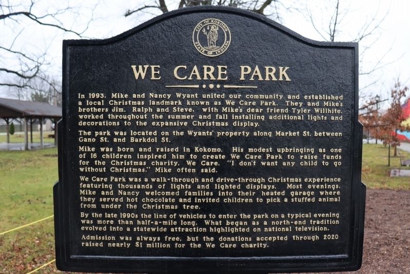 We Care Park Marker image. Click for full size.