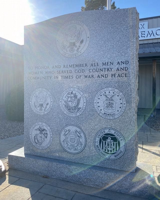 Fairfax Veterans Memorial Marker. Click for full size. Fairfax Veterans Memorial Marker image. Click for full size.
