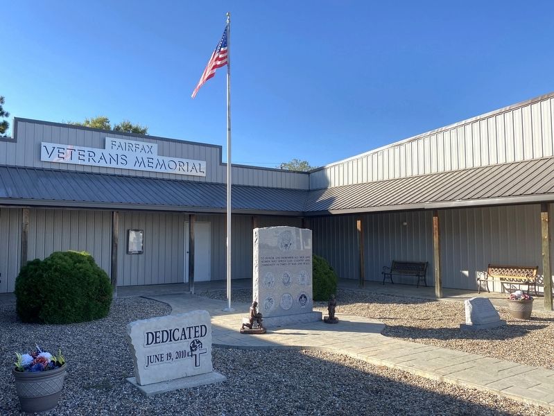 Fairfax Veterans Memorial. Click for full size. Fairfax Veterans Memorial image. Click for full size.