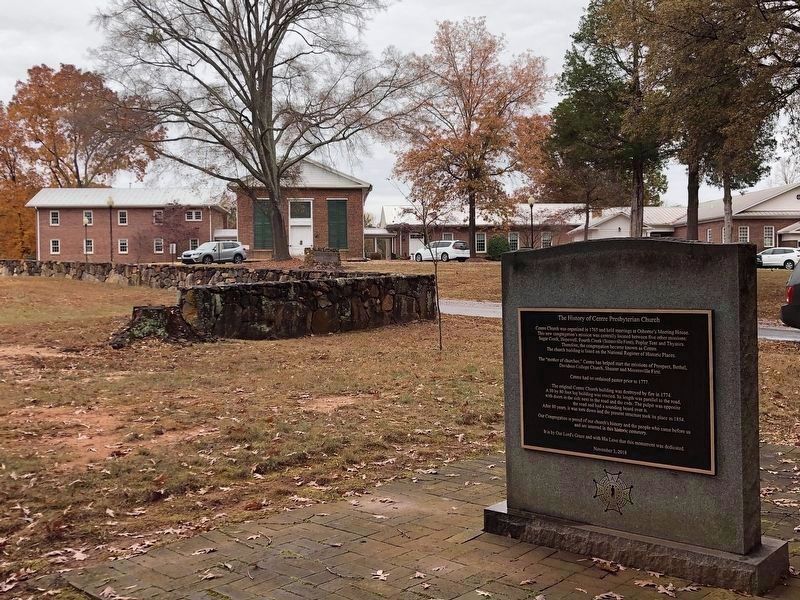 The History of Centre Presbyterian Church / Centre Patriots Marker image. Click for full size.