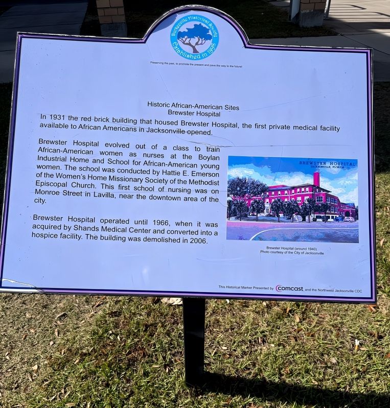 Brewster Hospital Marker image. Click for full size.