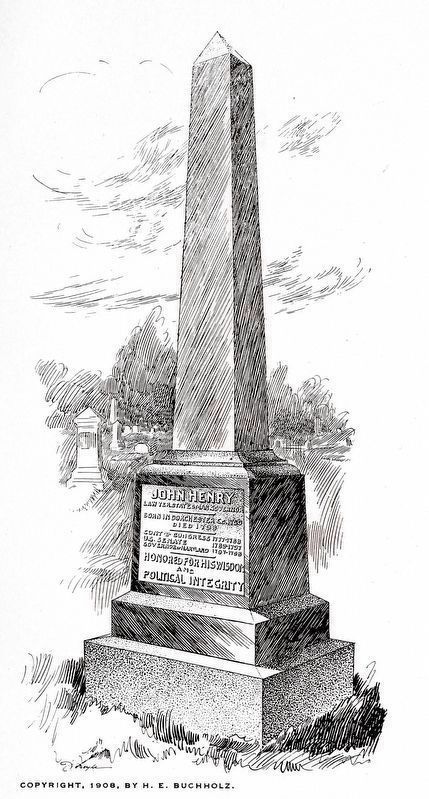 Monument of John Henry<br>1750-1798. Click for full size. Monument of John Henry<br>1750-1798 image. Click for full size.