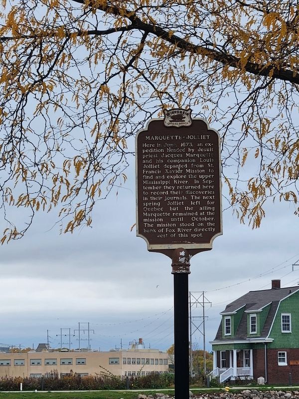 Marquette–Jolliet Marker. Click for full size. Marquette–Jolliet Marker image. Click for full size.