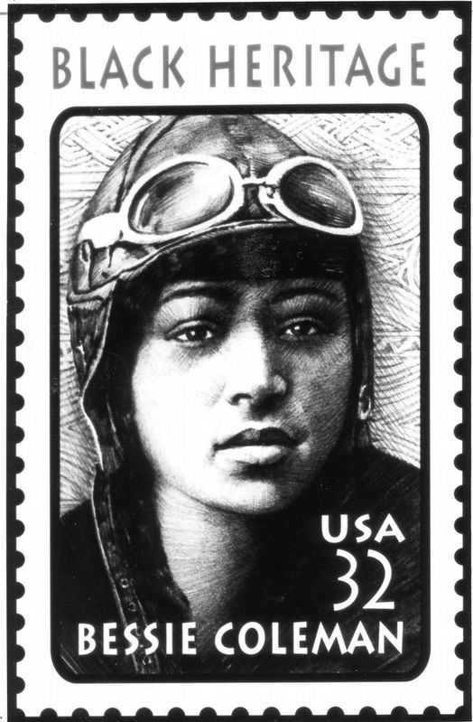 Bessie Coleman image. Click for full size.
