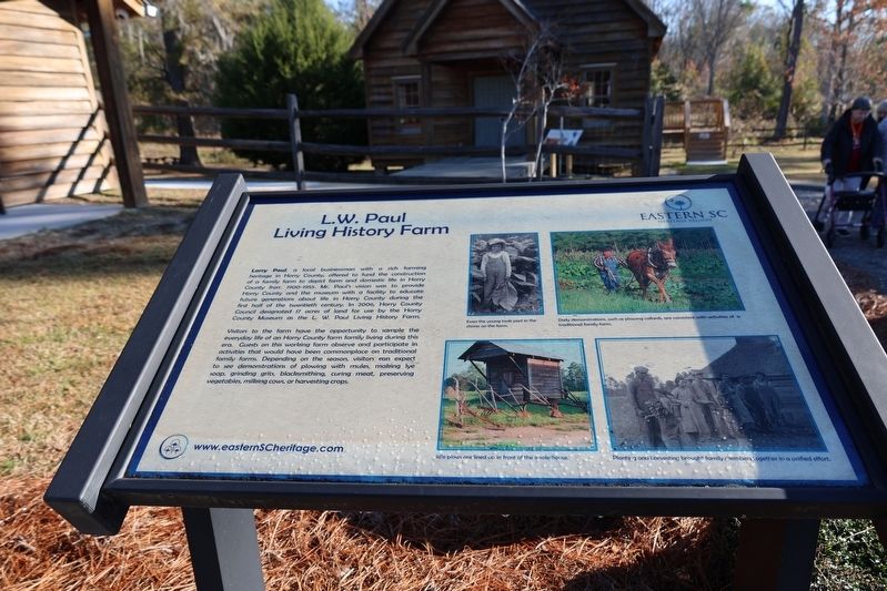 L.W. Paul Living History Farm Marker. Click for full size. L.W. Paul Living History Farm Marker image. Click for full size.