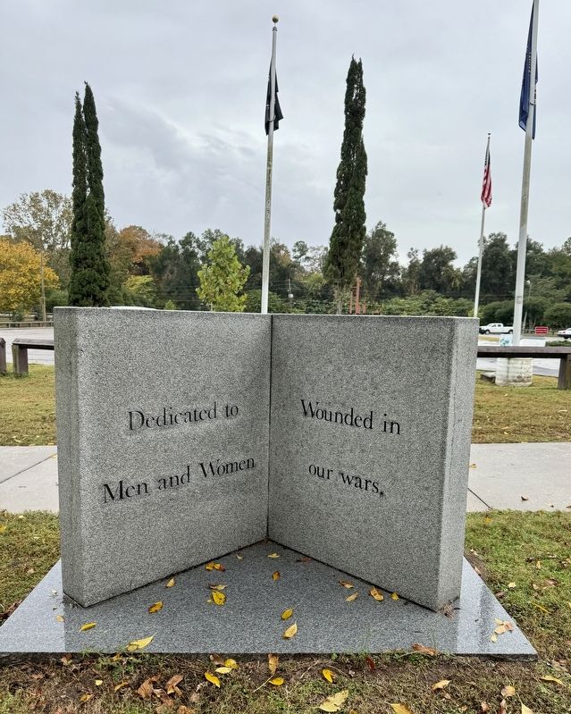 Combat Wounded Veterans Marker [reverse] image. Click for full size.