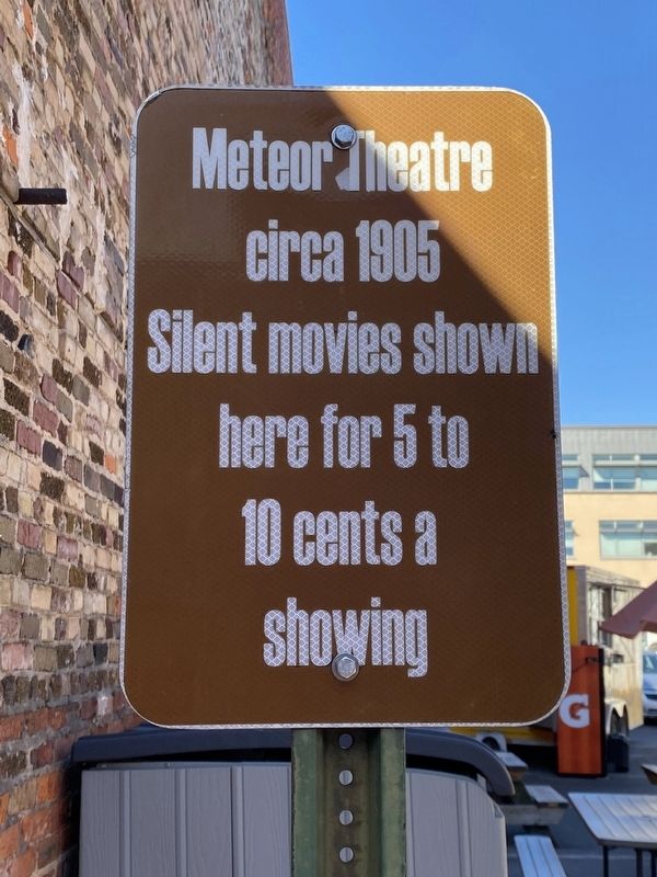 Meteor Theatre Marker. Click for full size. Meteor Theatre Marker image. Click for full size.