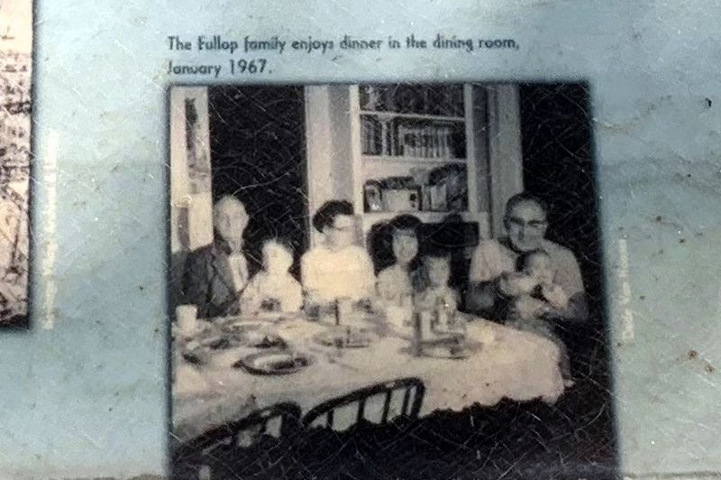 THe Fullop family enjoys dinner in the dining room, January 1967 image. Click for full size.