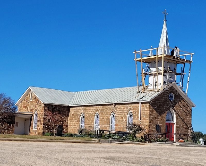 The view of the St. Joseph's Catholic Church from the parking lot image. Click for full size.