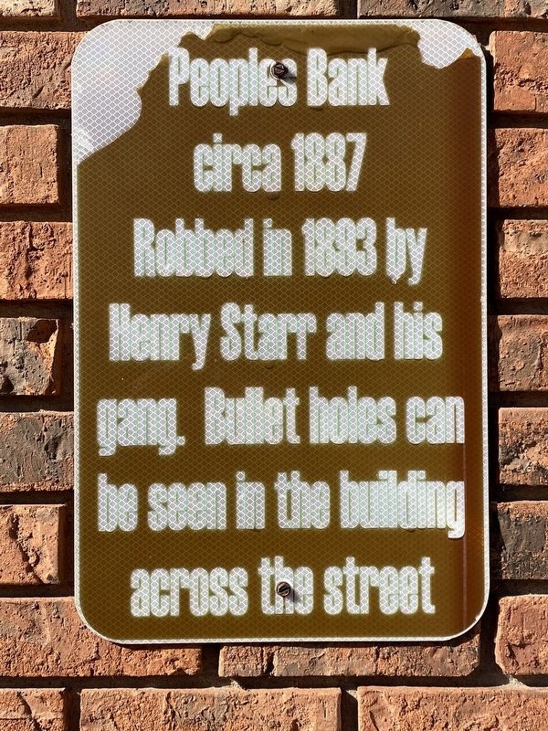 Peoples Bank Marker image. Click for full size.