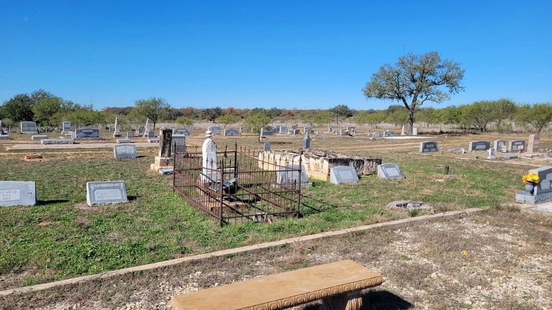 The view of the John Bate Berry Marker in the Grit Cemetery image. Click for full size.