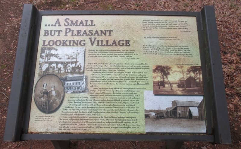 A Small But Pleasant Looking Village Marker image. Click for full size.