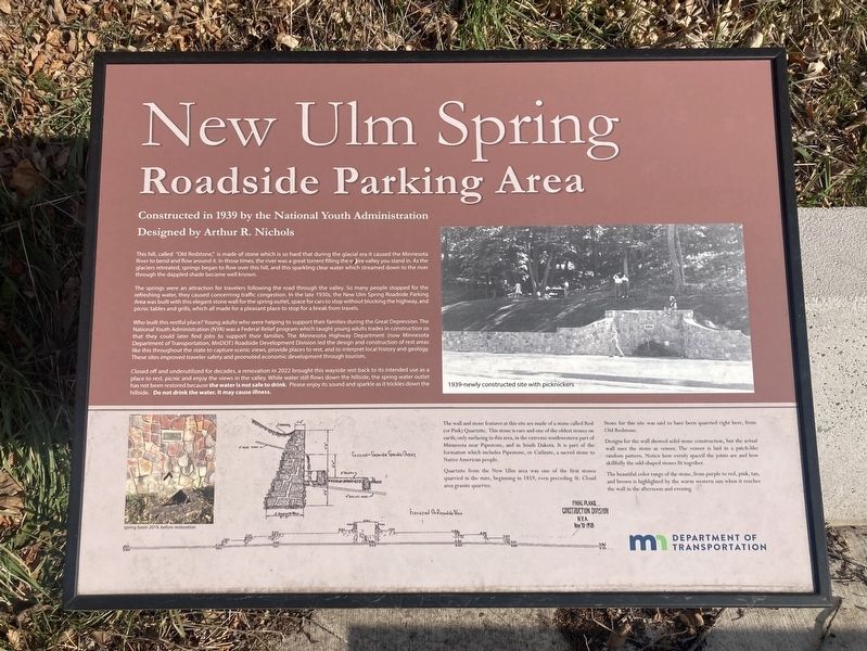 New Ulm Spring Marker image. Click for full size.