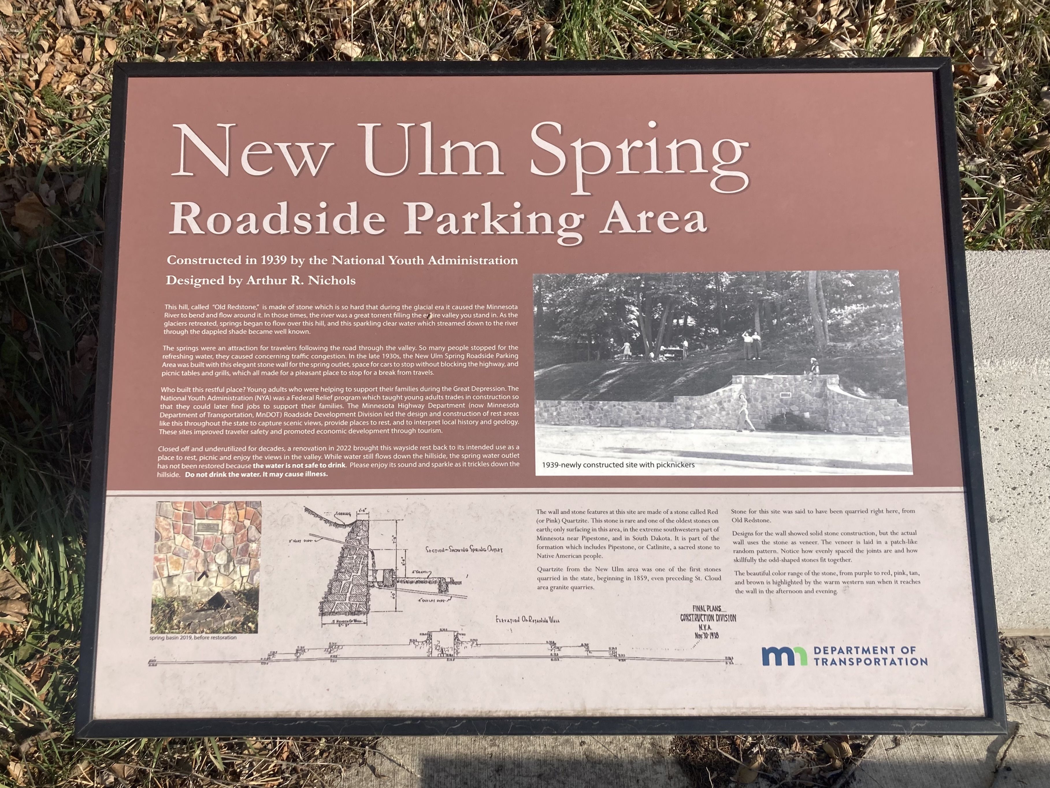 Photo: New Ulm Spring Marker