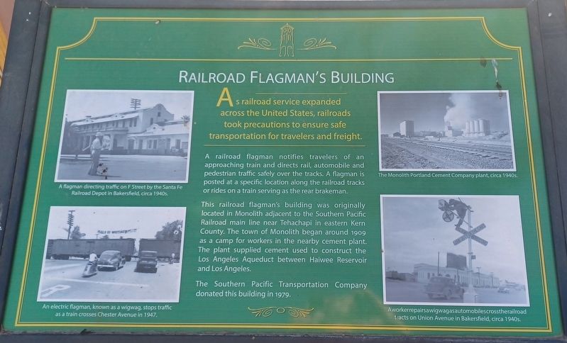 Railroad Flagmans Building Marker image. Click for full size.