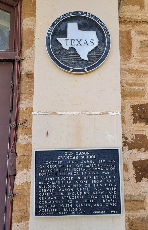 Old Mason Grammar School Marker image. Click for full size.