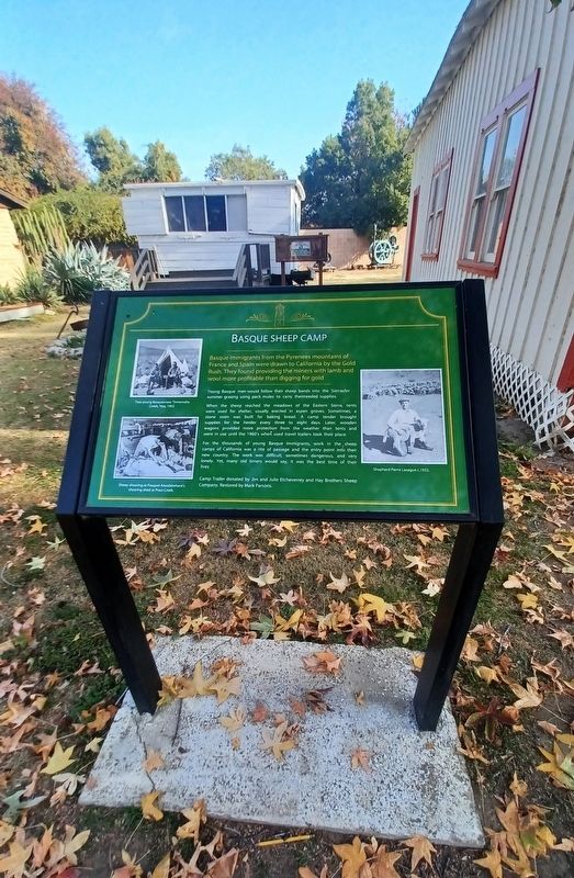 Basque Sheep Camp Marker image. Click for full size.