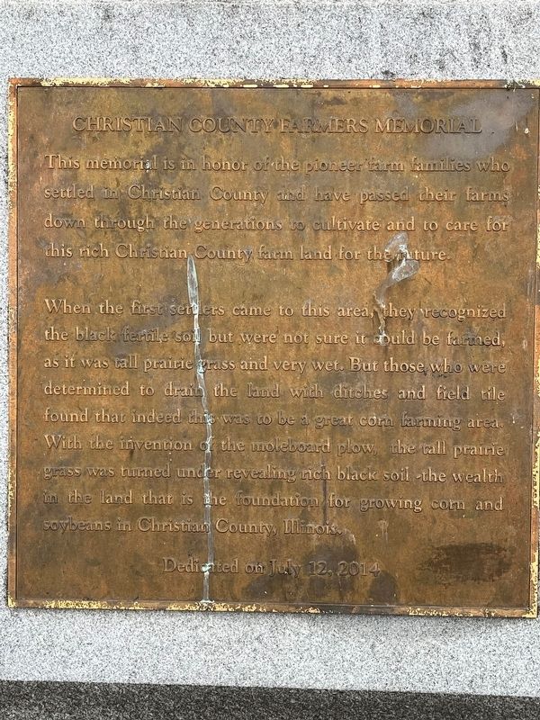 Christain County Farmers Memorial image. Click for full size.