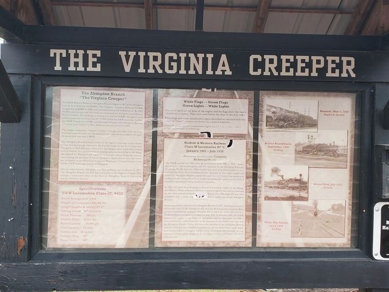 The Virginia Creeper Marker image. Click for full size.