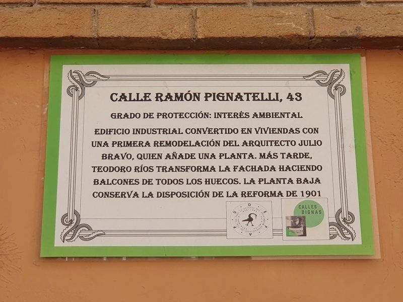 Calle Ramn Pignatelli, 43 Marker image. Click for full size.