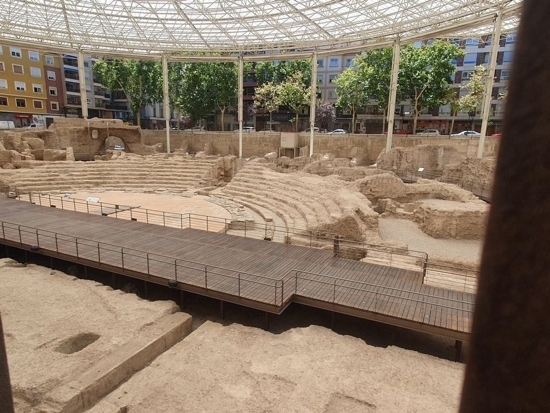 Nearby ruins of a Roman theater image. Click for full size.