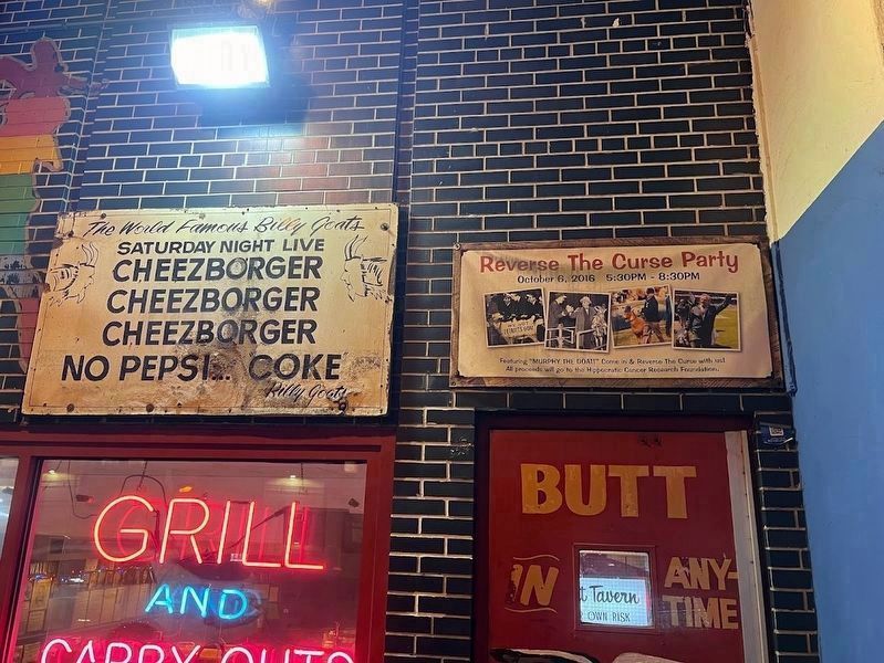 World Famous Billy Goat Tavern & Grill. Click for full size. World Famous Billy Goat Tavern & Grill image. Click for full size.