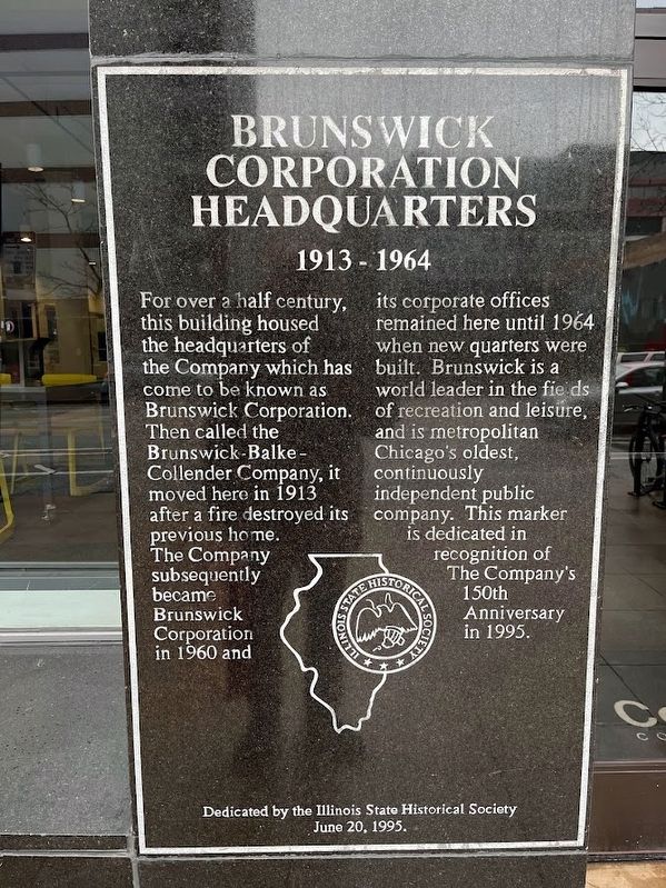 Brunswick Corporation Headquarters Marker image. Click for full size.