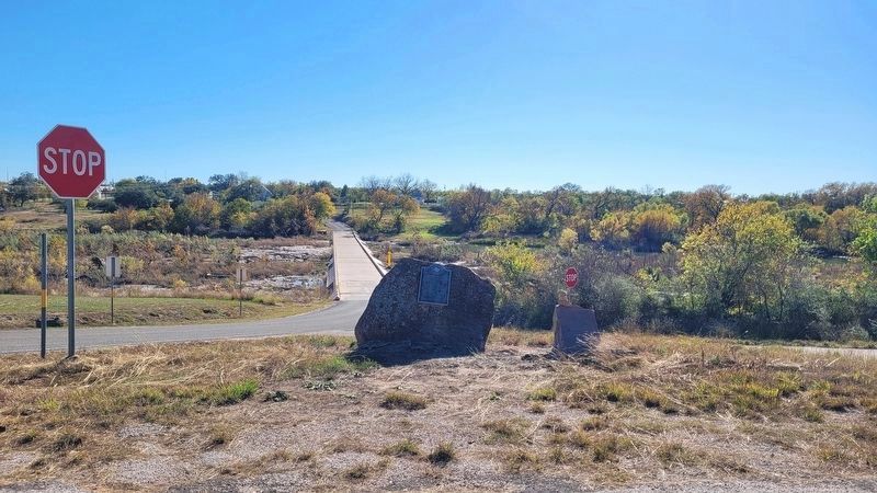 The German Settlements Marker along the Llano River. Click for full size. The German Settlements Marker along the Llano River image. Click for full size.
