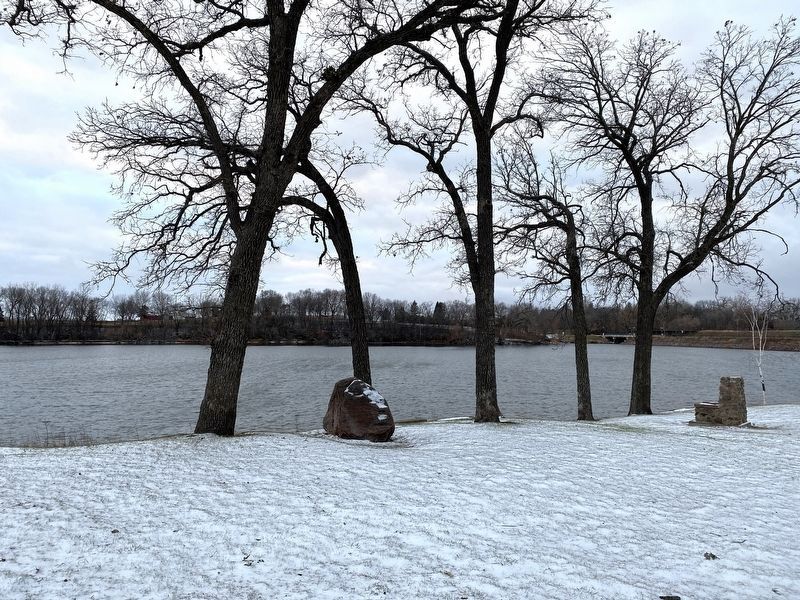 Site of the Singing Oak Marker. Click for full size. Site of the Singing Oak Marker image. Click for full size.