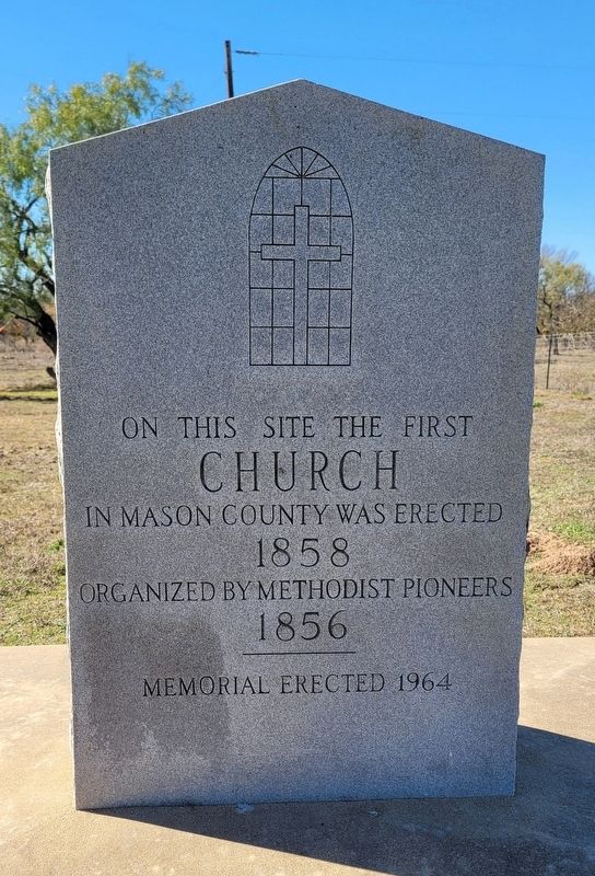 First Church in Mason County Marker image. Click for full size.