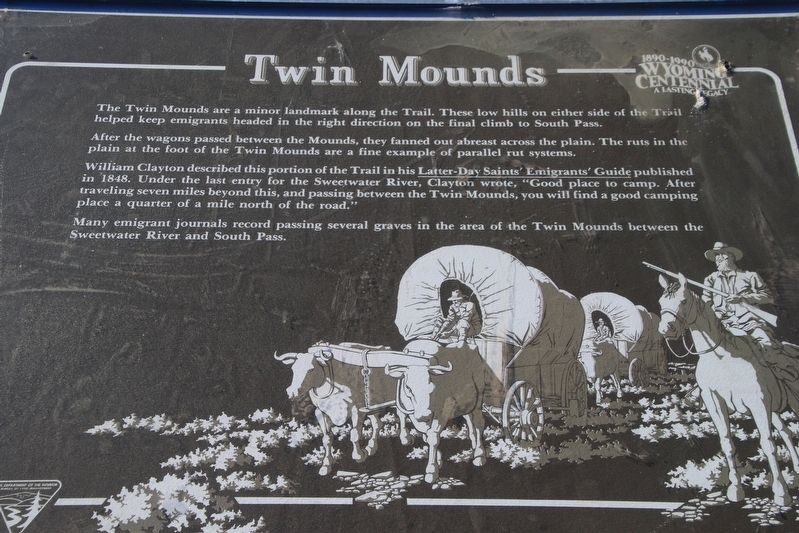 Twin Mounds Marker image. Click for full size.