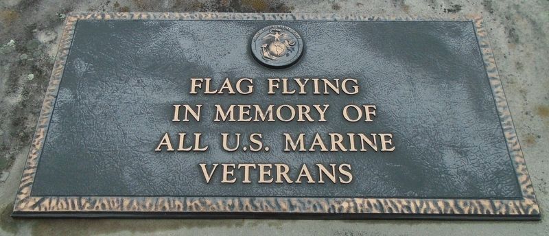 Veterans Memorial U.S. Marine Veterans Marker image. Click for full size.