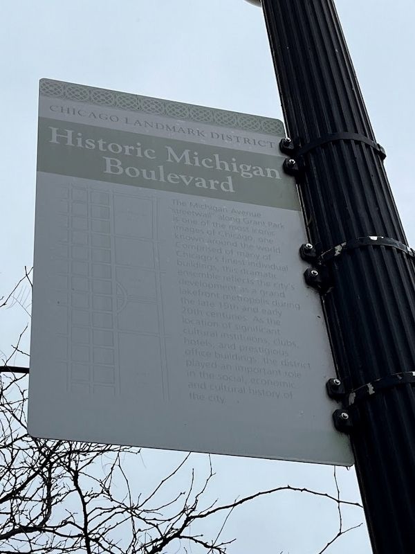 Historic Michigan Boulevard Marker image. Click for full size.