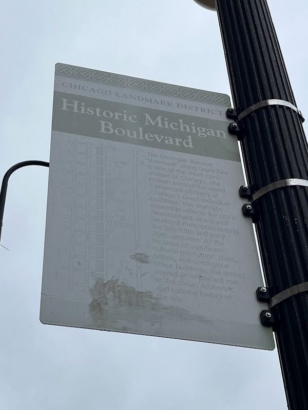 Historic Michigan Boulevard Marker image. Click for full size.