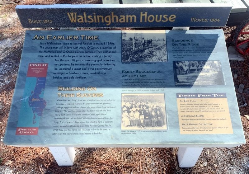 Walsingham House Marker image. Click for full size.