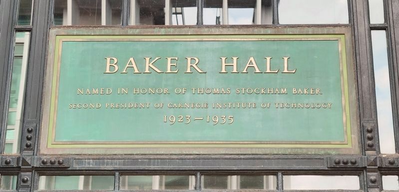 Baker Hall Entrance image. Click for full size.