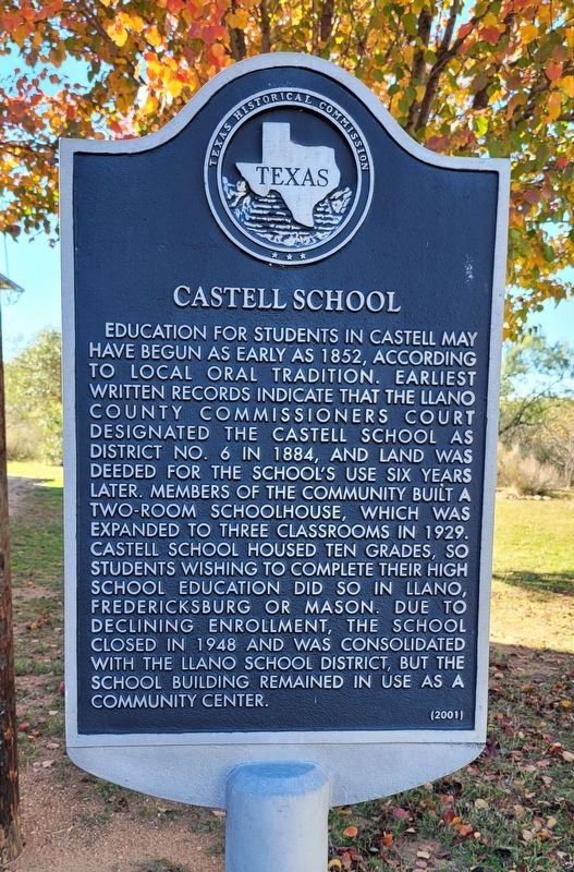 Castell School Marker image. Click for full size.