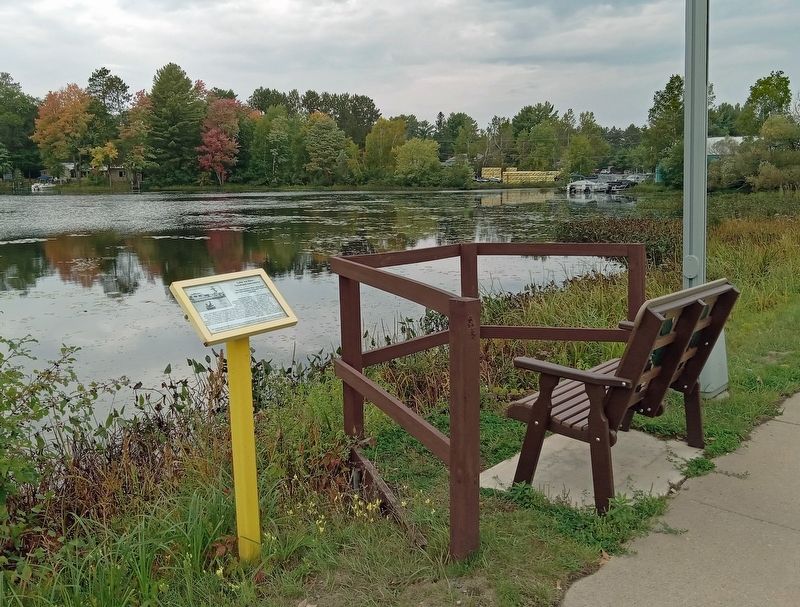 Lake Ice Bear Marker overlooking Sawdys Pond image, Touch for more information