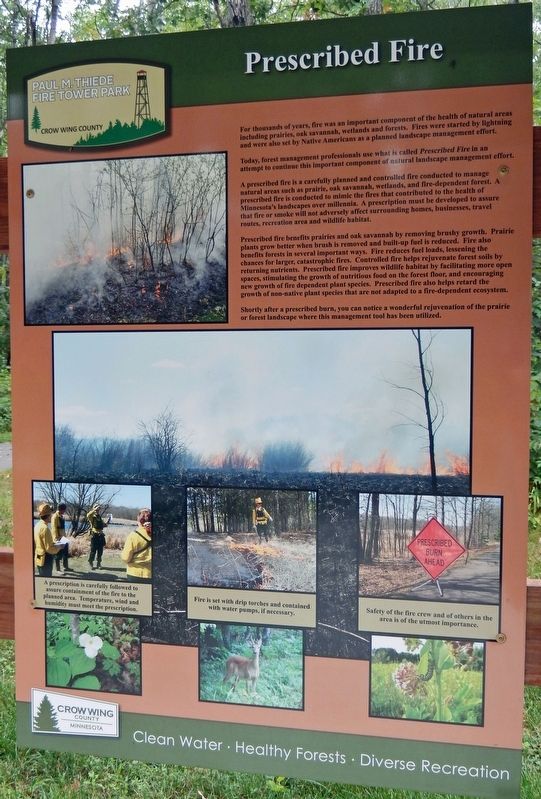 Prescribed Fire Marker image. Click for full size.
