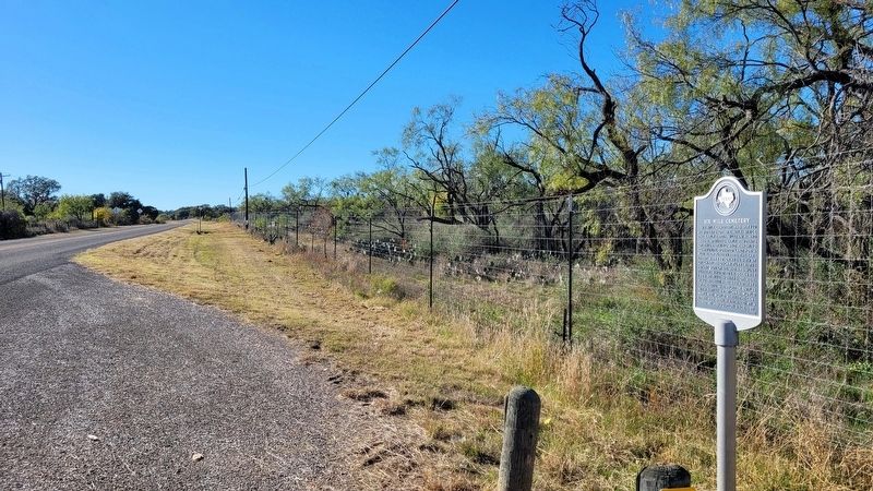 The view of the Six Mile Cemetery Marker along the highway. Click for full size. The view of the Six Mile Cemetery Marker along the highway image. Click for full size.