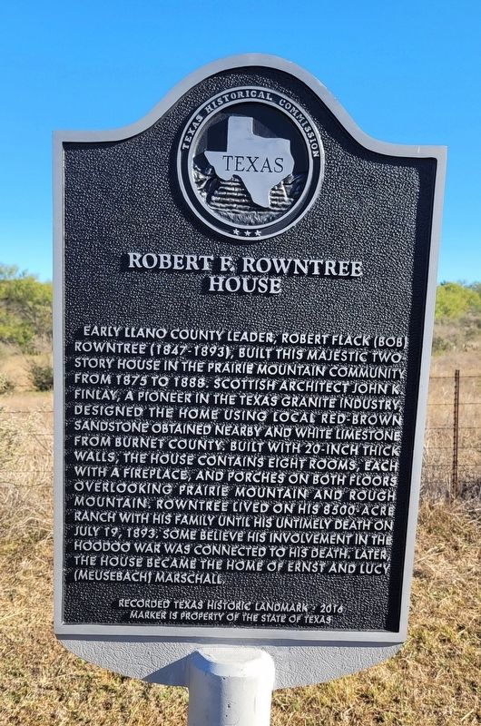 Robert E. Rowntree House Marker image. Click for full size.