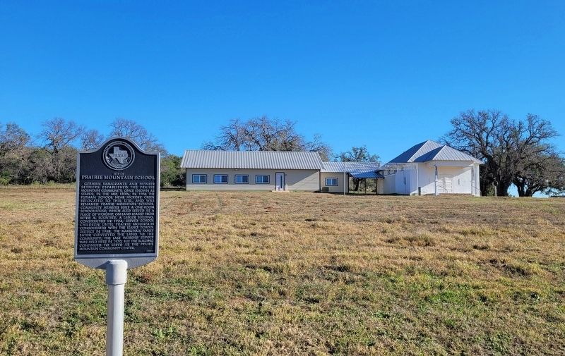 The Site of Prairie Mountain School and Marker image. Click for full size.