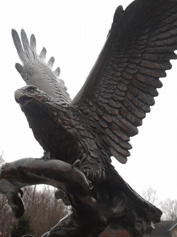 Veterans Memorial Bald Eagle Sculpture. Click for full size. Veterans Memorial Bald Eagle Sculpture image. Click for full size.