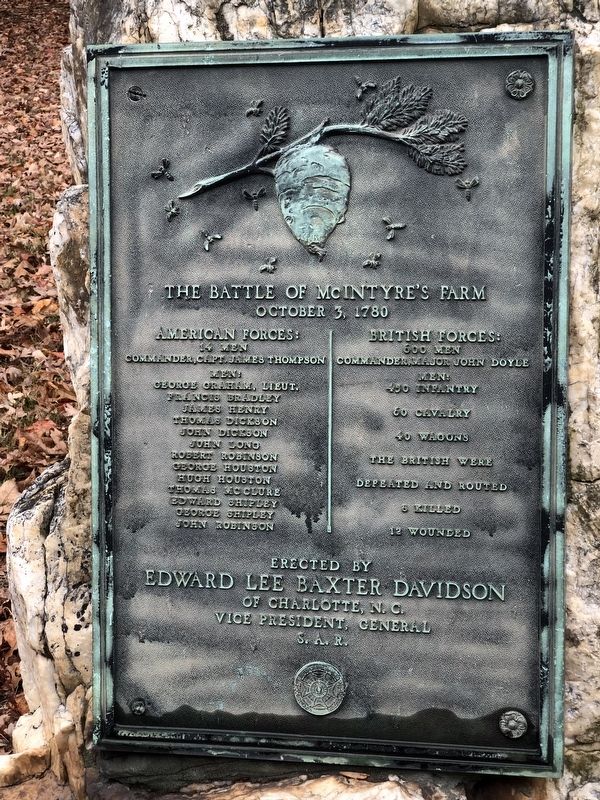 The Battle of McIntyre's Farm Marker image. Click for full size.